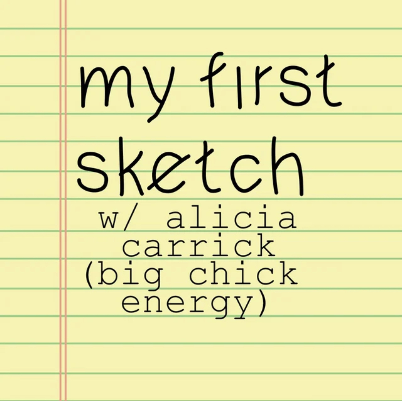 Alicia Carrick on My First Sketch Podcast!