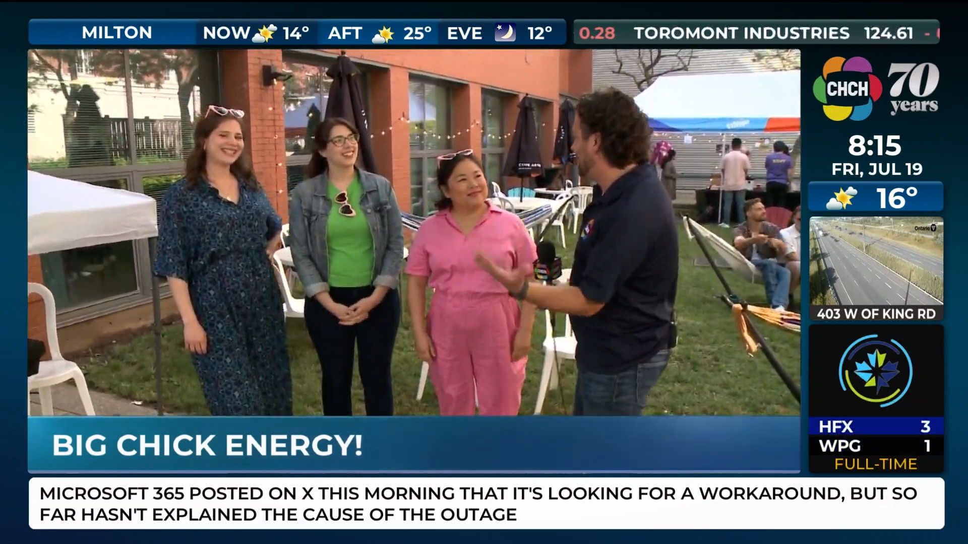 Big Chick Energy Sketch Featured on CHCH Morning Live!